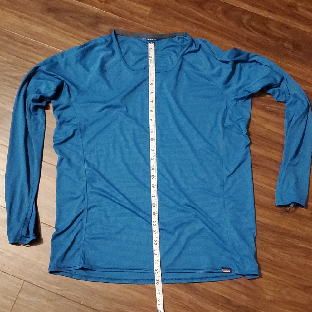 Patagonia Teal Blue Grid Capilene Base Layer - Picture 5 of 7